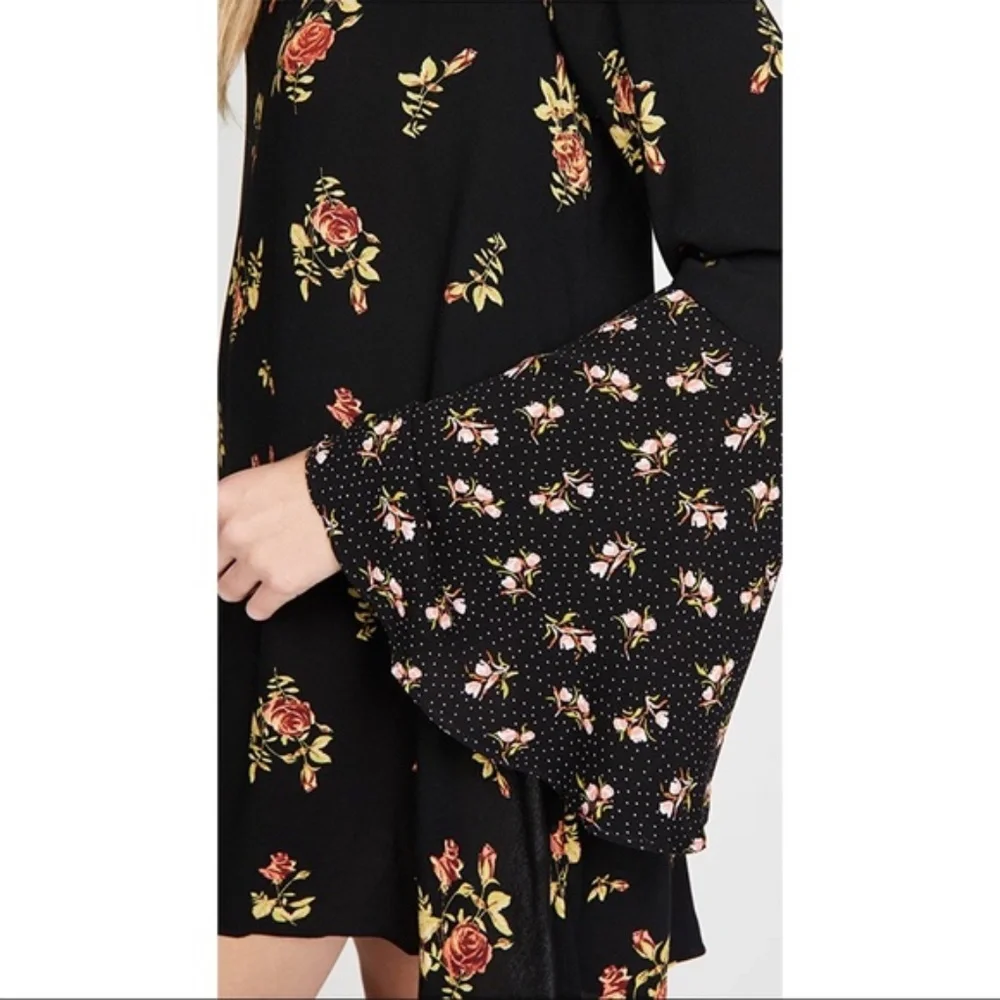 NEW Free People Mock Neck Mini Dress - Picture 3 of 9